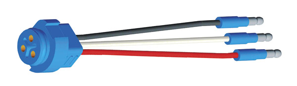 Stop Tail Turn Three-Wire Plug-In Pigtails for Male Pin